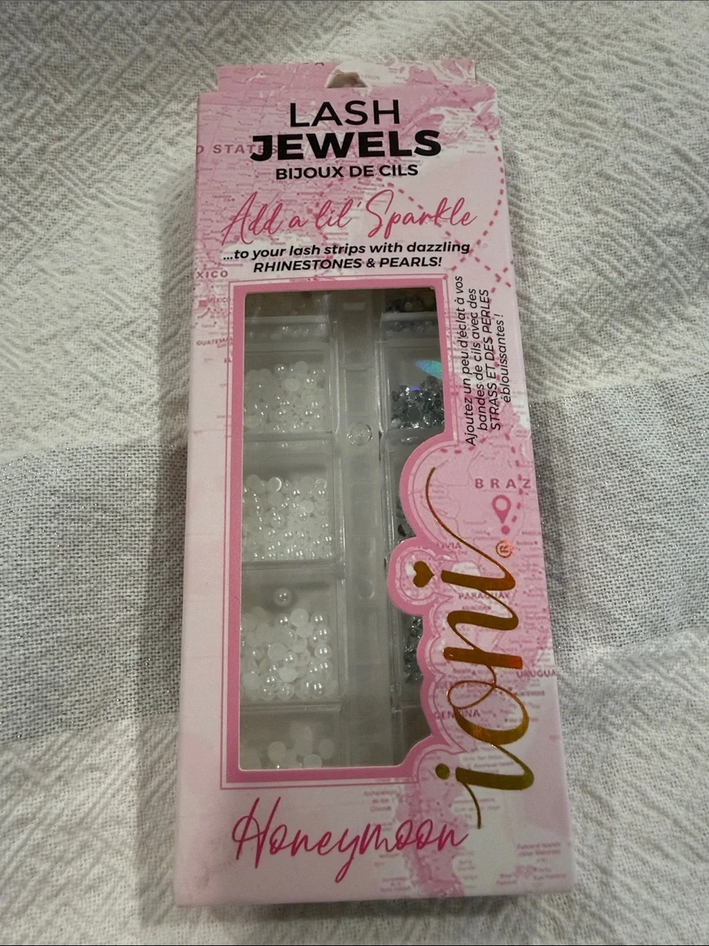ioni 3D Faux Mink Lashes with Lash Jewels - Black